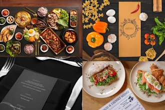 design restaurant menu template digital food menu flyer restaurant logo