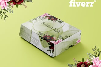design creative and attractive packaging for cosmetics, food, or products
