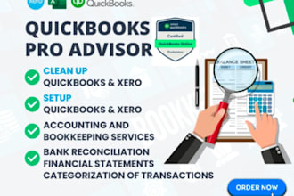 quickbooks catch up clean up and bank reconciliation