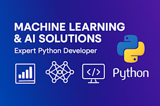 develop ai and machine learning model using python