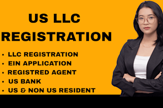register US llc, boi report, ein number, open US bank for US and non US