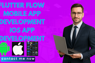 build flutter flow, widget, mobile app, hybrid app, figma to flutter