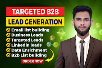 do b2b lead generation and collect business leads from linkedin