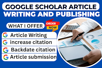 write and publish research article in google scholar peer review index journal