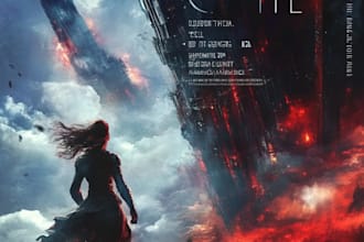design stunning sci fi, fantasy book cover art or e book cover design