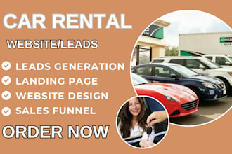 car rental leads car rental website dealership booking website lead generation