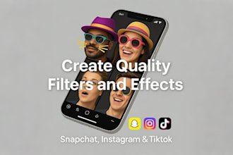 create a tiktok filter or instagram filter for you