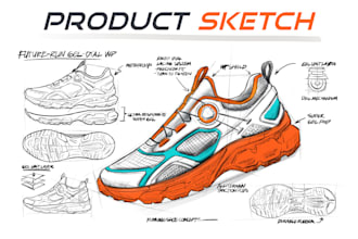draw industrial product design sketch concept from your idea