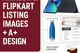 create amazon and flipkart listing images and a plus design
