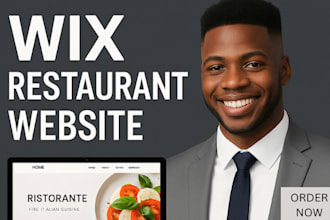 create a professional wix restaurant website with online ordering