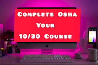guide you in osha 10 30 tasks