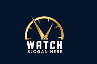 create a watch logo for your brand, facebook profile