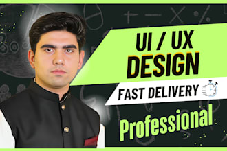 create ui ux design, website ui ux, mobile app ui ux with figma, adobe xd
