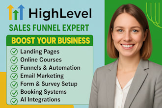 be your go high level expert virtual assistant do ghl landing page ai website