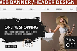 design professional hero image website banner hero banner website header slider