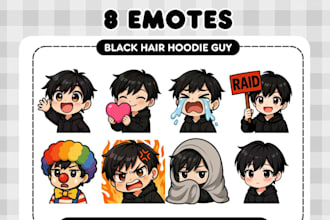 draw animated twitch emote kick for badges twitch intro outro