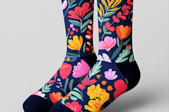 draw a unique socks design