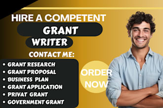 write you a compelling converting grant application business plan