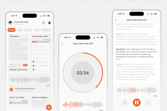 develop note taking app, task management, inventory tracking, note assistant app