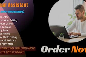 be virtual assistant, data entry, admin tasts and many more