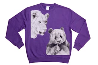 design y2k animal inspired graphic for a sweatshirt fashion designers