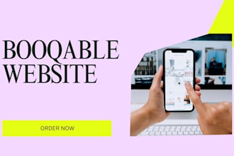 design or redesign booqable website, online booking website rental service