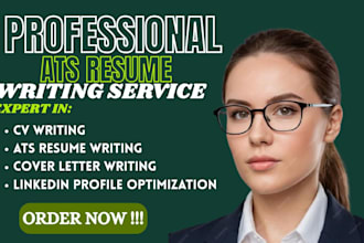 be your ats resume writer, cover letter and linkedin optimization