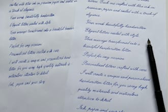handwrite a love letter on luxury paper with a wax seal