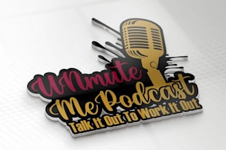 create iconic music, dj, studio, podcast and band logo