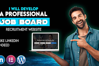 develop a professional job board, recruitment website like linkedin indeed