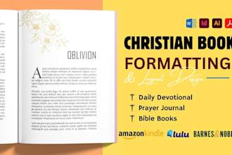 design format christian ebook, daily devotional for amazon, prayer journal, KDP