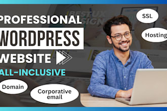 build a premium all inclusive wordpress website hosting, SSL, domain