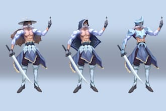 draw concept art and character design