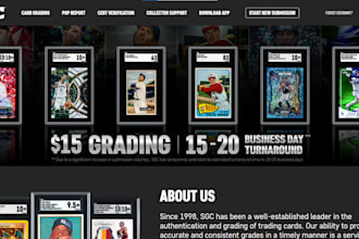 build grading website for psa, wata, pcgs and sgc trading cards game tgc website
