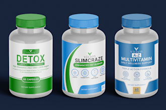 design eye catching label and box packaging for supplements and cbd oil