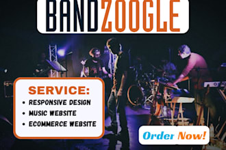 design a bandzoogle website, band website, podcast website