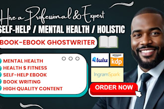 write self help ebook, mental health, holistic, medical, amazon KDP, journal