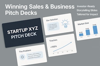 design powerpoint pitch deck presentation