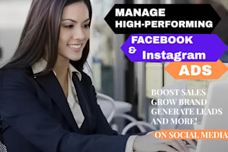 create and manage high performing facebook and instagram ads for your brand