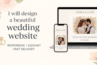 create a unique wedding website to share your love story