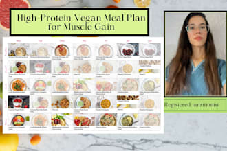 create a high protein vegan meal plan for muscle gain