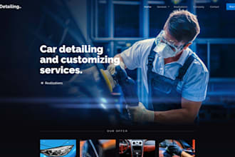 do car detailing website auto detailing website car wash website car dealership