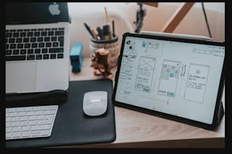 design user friendly app wireframes and UI UX flow for your project