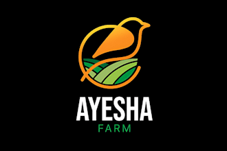 make unique agriculture farm organic natural landscape logo design
