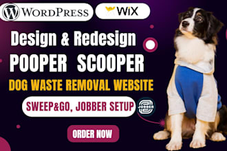 do poop scooper website, pet care website, dog walker, jobber, sweep and go