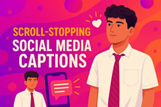 write engaging social media captions that get noticed