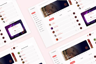 design  dashboard, web app, and saas UI UX in figma