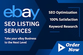 do ebay listing, ebay product listing, ebay lister, ebay product upload