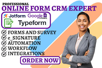 create jotform online survey google form zapier integration typeform logic forms