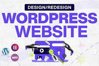create wordpress website responsive design and development